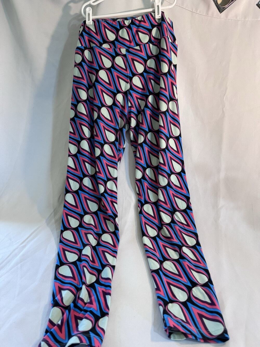 Lularoe TC Leggings Women's Pants Geometric Shapes Teardrop Athletic Wear J30